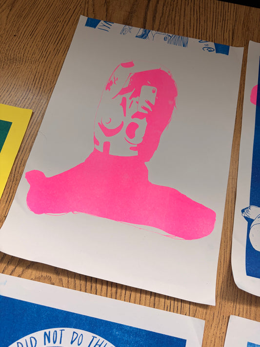 Riso Print Pink