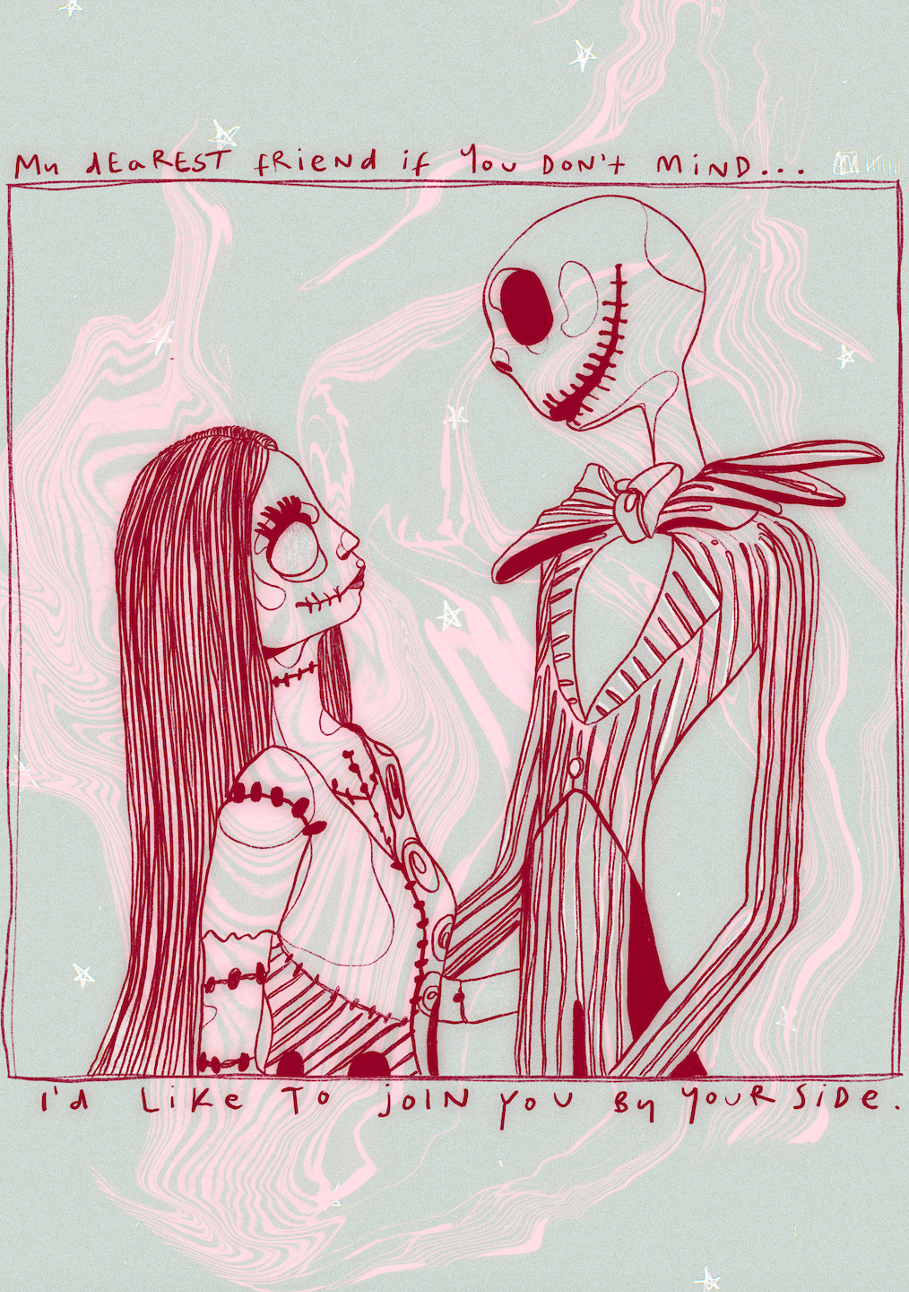 We Can Live Like Jack And Sally Test Print - Large